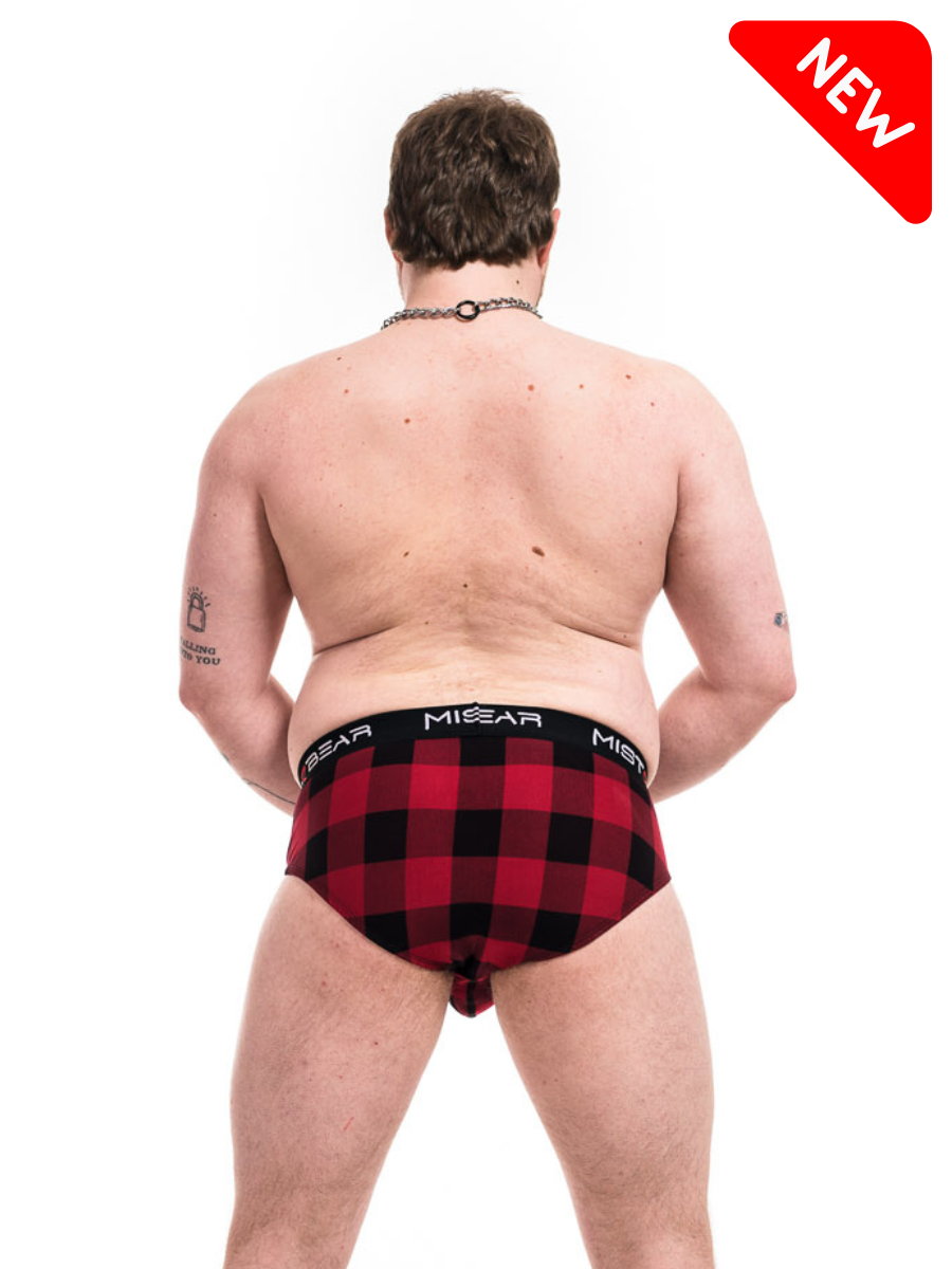 Bamboo Briefs - Red Plaid - Image 2