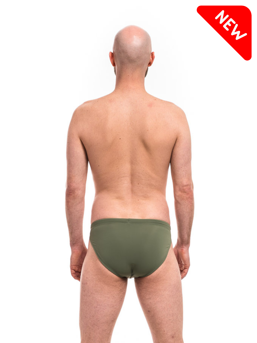 Bathing Suit - Sage Green and White - Image 2