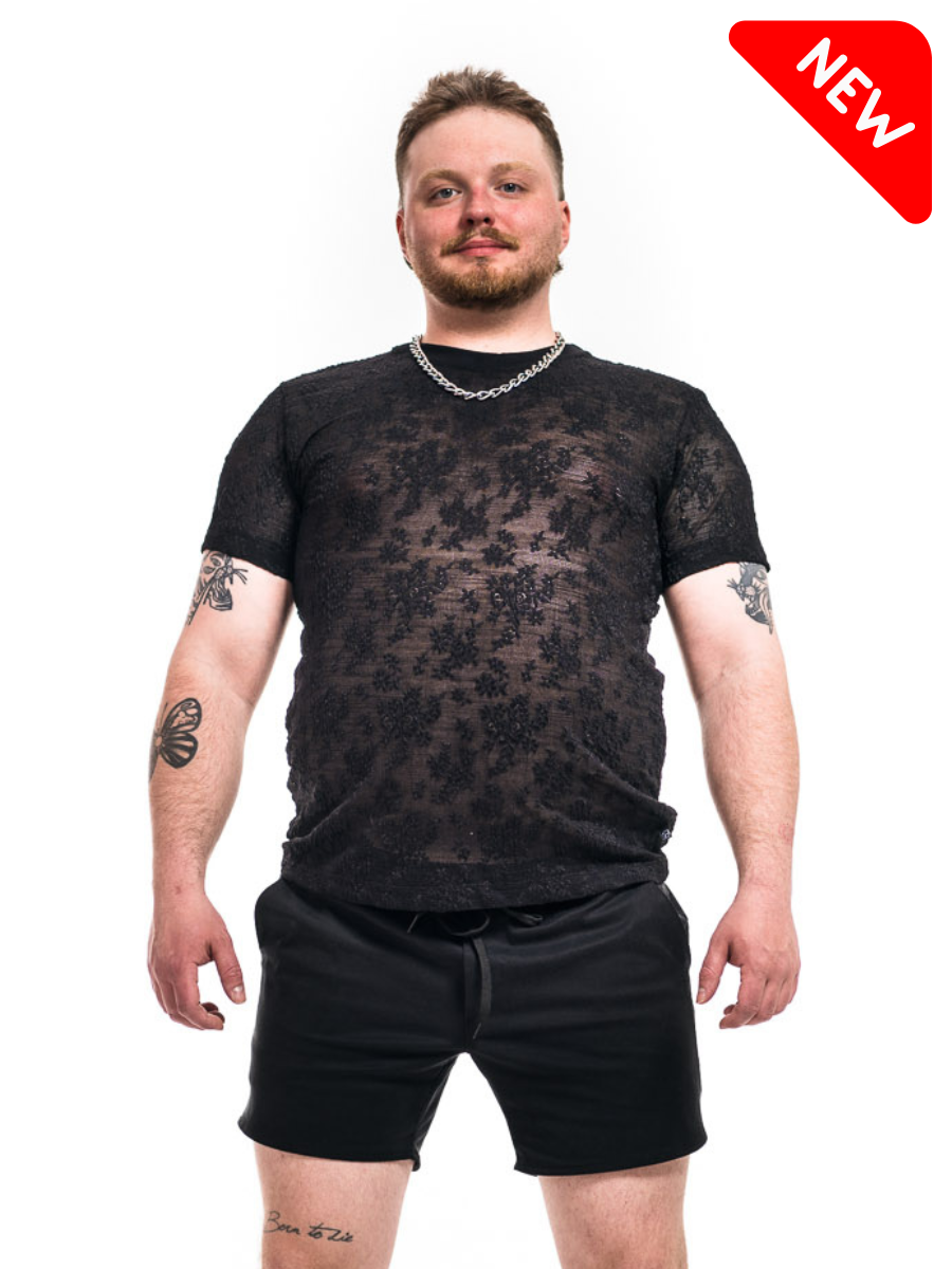 Floral Mesh T-Shirt